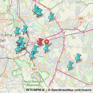 Mappa Via Cerignola, 00171 Roma RM, Italia (5.01941)