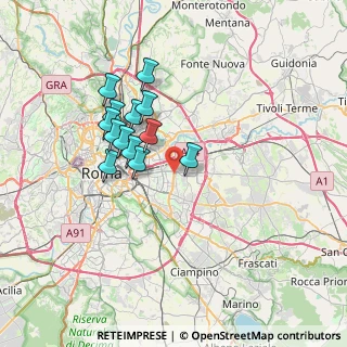 Mappa Via Cerignola, 00171 Roma RM, Italia (6.33077)