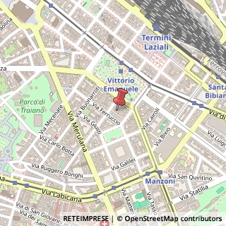 Mappa Via Machiavelli, 55, 00185 Roma, Roma (Lazio)