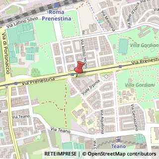 Mappa Via Prenestina, 278, 00177 Roma, Roma (Lazio)