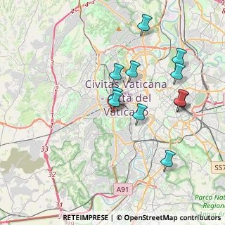 Mappa Via Giuseppe Pecci, 00165 Roma RM, Italia (3.85273)