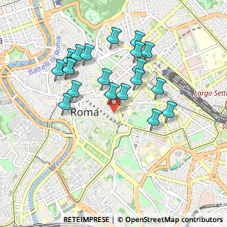Mappa Via del Cardello, 00184 Roma RM, Italia (0.9515)
