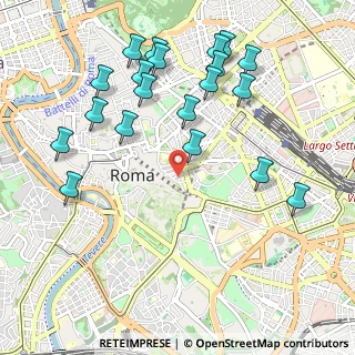 Mappa Via del Cardello, 00184 Roma RM, Italia (1.2175)