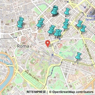 Mappa Via del Cardello, 00184 Roma RM, Italia (0.648)