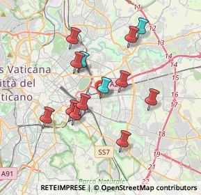 Mappa Via di Portonaccio, 00177 Roma RM, Italia (3.46846)