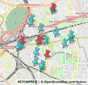 Mappa Via di Portonaccio, 00177 Roma RM, Italia (0.963)