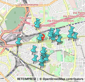 Mappa Via di Portonaccio, 00177 Roma RM, Italia (0.877)