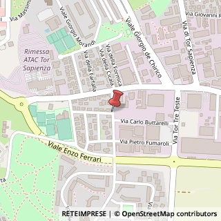 Mappa Via Generoso Pope,  63, 00155 Roma, Roma (Lazio)