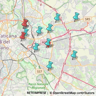 Mappa Via Michele Tenore, 00171 Roma RM, Italia (4.37167)