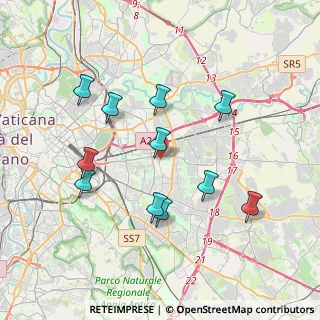 Mappa Via Michele Tenore, 00171 Roma RM, Italia (3.88455)