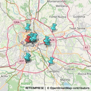 Mappa Via Michele Tenore, 00171 Roma RM, Italia (6.6175)