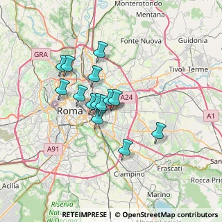 Mappa Via Michele Tenore, 00171 Roma RM, Italia (5.59357)