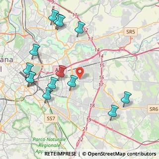 Mappa Via Pope Generoso, 00155 Roma RM, Italia (5.20429)