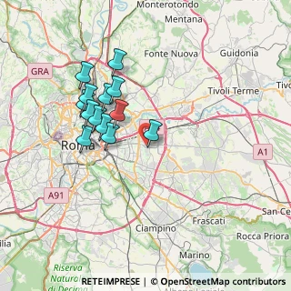 Mappa Via Pope Generoso, 00155 Roma RM, Italia (6.91538)