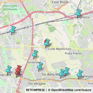 Mappa Via Acerra, 00132 Roma RM, Italia (3.39917)