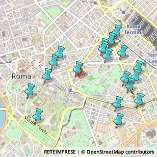 Mappa Via Eudossiana, 00184 Roma RM, Italia (0.6335)