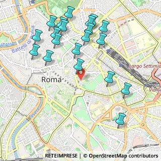 Mappa Via Eudossiana, 00184 Roma RM, Italia (1.2455)