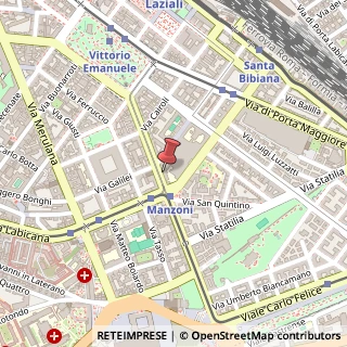 Mappa Via Emanuele Filiberto, 98/C, 00185 Roma, Roma (Lazio)