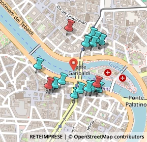 Mappa Ponte Garibaldi, 00153 Roma RM, Italia (0.2125)