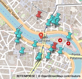 Mappa Ponte Garibaldi, 00153 Roma RM, Italia (0.2575)