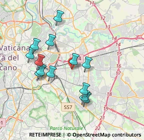 Mappa Via Roccaromana, 00177 Roma RM, Italia (3.64923)