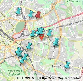 Mappa Via Monteforte Irpino, 00177 Roma RM, Italia (2.06333)