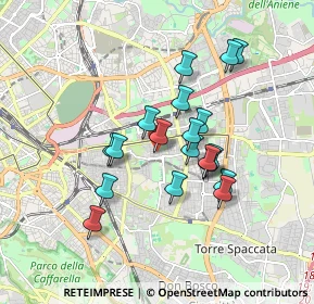 Mappa Via Monteforte Irpino, 00177 Roma RM, Italia (1.54421)