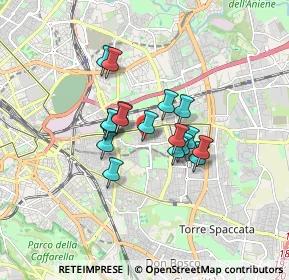 Mappa Via Monteforte Irpino, 00177 Roma RM, Italia (1.22235)