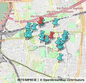 Mappa Via Altavilla Irpina, 00177 Roma RM, Italia (0.696)