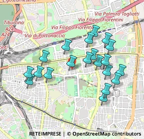 Mappa Via Monteforte Irpino, 00177 Roma RM, Italia (0.942)