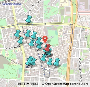 Mappa Via Emilio Chiovenda, 00171 Roma RM, Italia (0.4575)