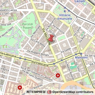 Mappa Via Merulana,  191, 00185 Roma, Roma (Lazio)