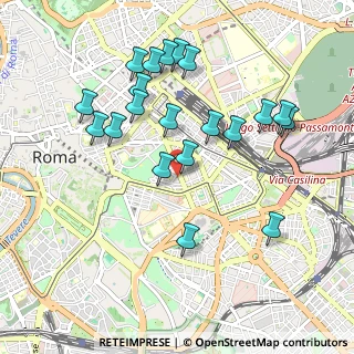 Mappa Via Guicciardini, 00184 Roma RM, Italia (1.033)