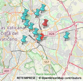 Mappa Via Raimondi Antonio, 00176 Roma RM, Italia (3.73636)