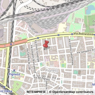 Mappa Via Romanello da Forlì, 17, 00176 Roma, Roma (Lazio)