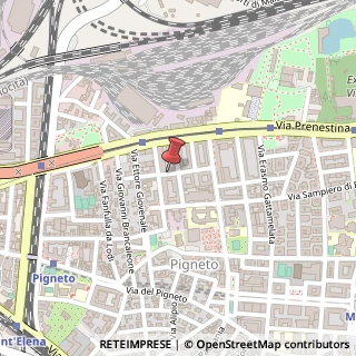 Mappa Via Antonio Raimondi, 80, 00176 Roma, Roma (Lazio)