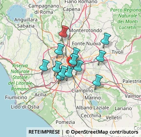 Mappa Via Raimondi Antonio, 00176 Roma RM, Italia (9.21)