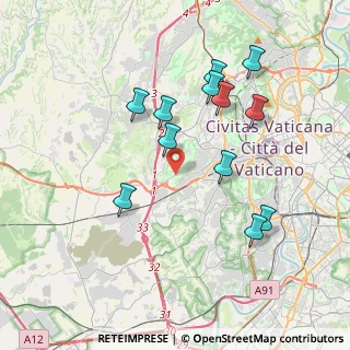 Mappa Via di Acquafredda, 00165 Roma RM, Italia (3.92583)