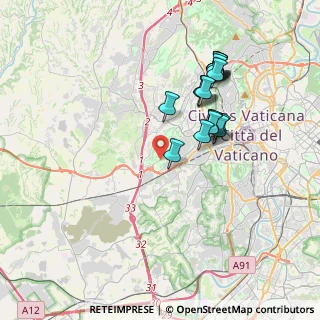Mappa Via di Acquafredda, 00165 Roma RM, Italia (3.74056)