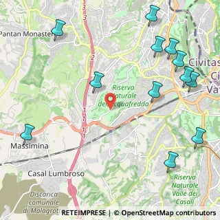 Mappa Via di Acquafredda, 00165 Roma RM, Italia (3.08167)