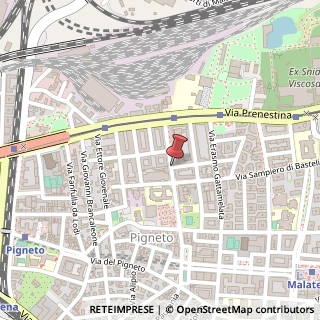 Mappa Via Alberto da Giussano,  69, 00176 Roma, Roma (Lazio)