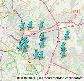 Mappa Via Castellaneta, 00171 Roma RM, Italia (3.68143)