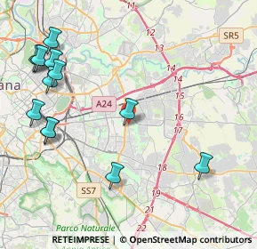 Mappa Via Castellaneta, 00171 Roma RM, Italia (5.53615)