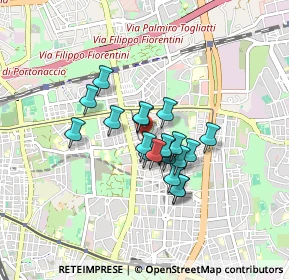 Mappa Via Federico Delpino, 00171 Roma RM, Italia (0.6095)