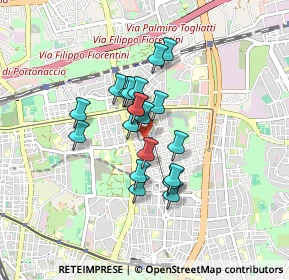 Mappa Via Federico Delpino, 00171 Roma RM, Italia (0.6415)