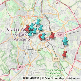 Mappa Via Ariosto, 00185 Roma RM, Italia (3.2875)