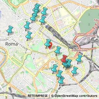 Mappa Via Ariosto, 00185 Roma RM, Italia (1.3065)