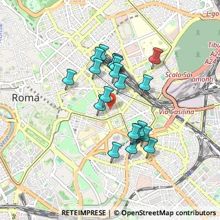 Mappa Via Ariosto, 00185 Roma RM, Italia (0.7995)