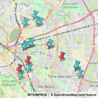 Mappa Via Filippo Parlatore, 00171 Roma RM, Italia (2.61235)