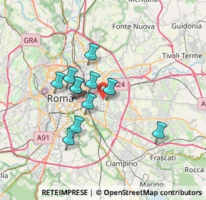 Mappa 00171 Roma RM, Italia (5.81167)